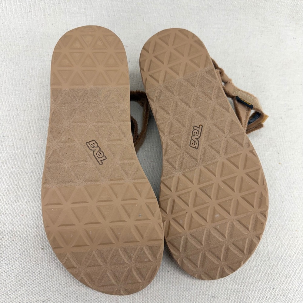 Teva Midform Universal Frayed Sesame Tan Flatform Sandals 1127570 Womens 8 - Picture 10 of 12